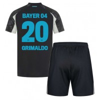 Bayer Leverkusen Alejandro Grimaldo #20 Replika babykläder Tredjeställ Barn 2024-25 Kortärmad (+ korta byxor)